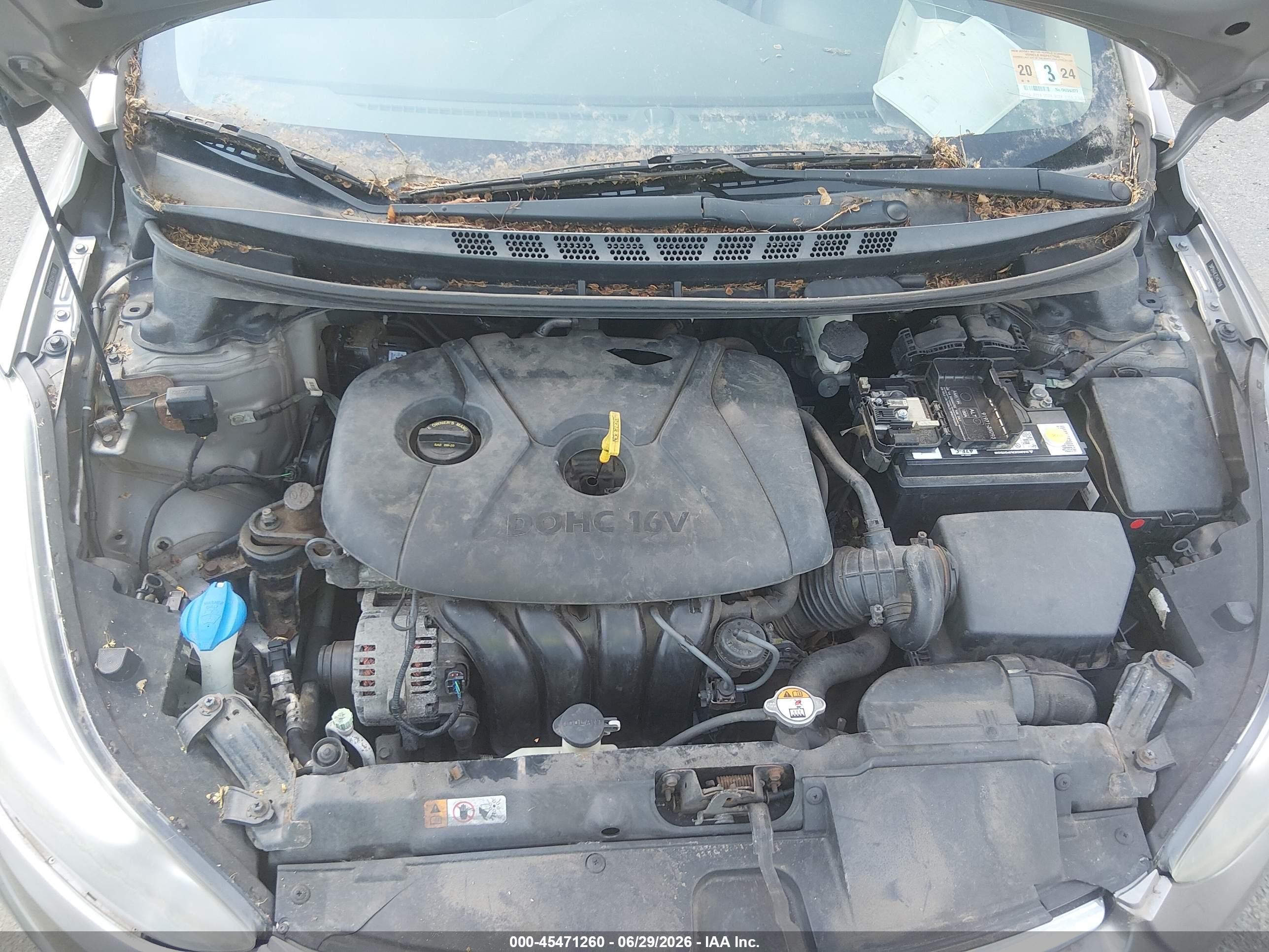 2014 Hyundai Elantra Se Brown vin: 5NPDH4AE7EH477658
