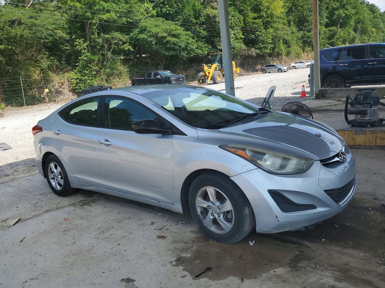 2014 Hyundai Elantra Se Silver vin: 5NPDH4AE7EH480477