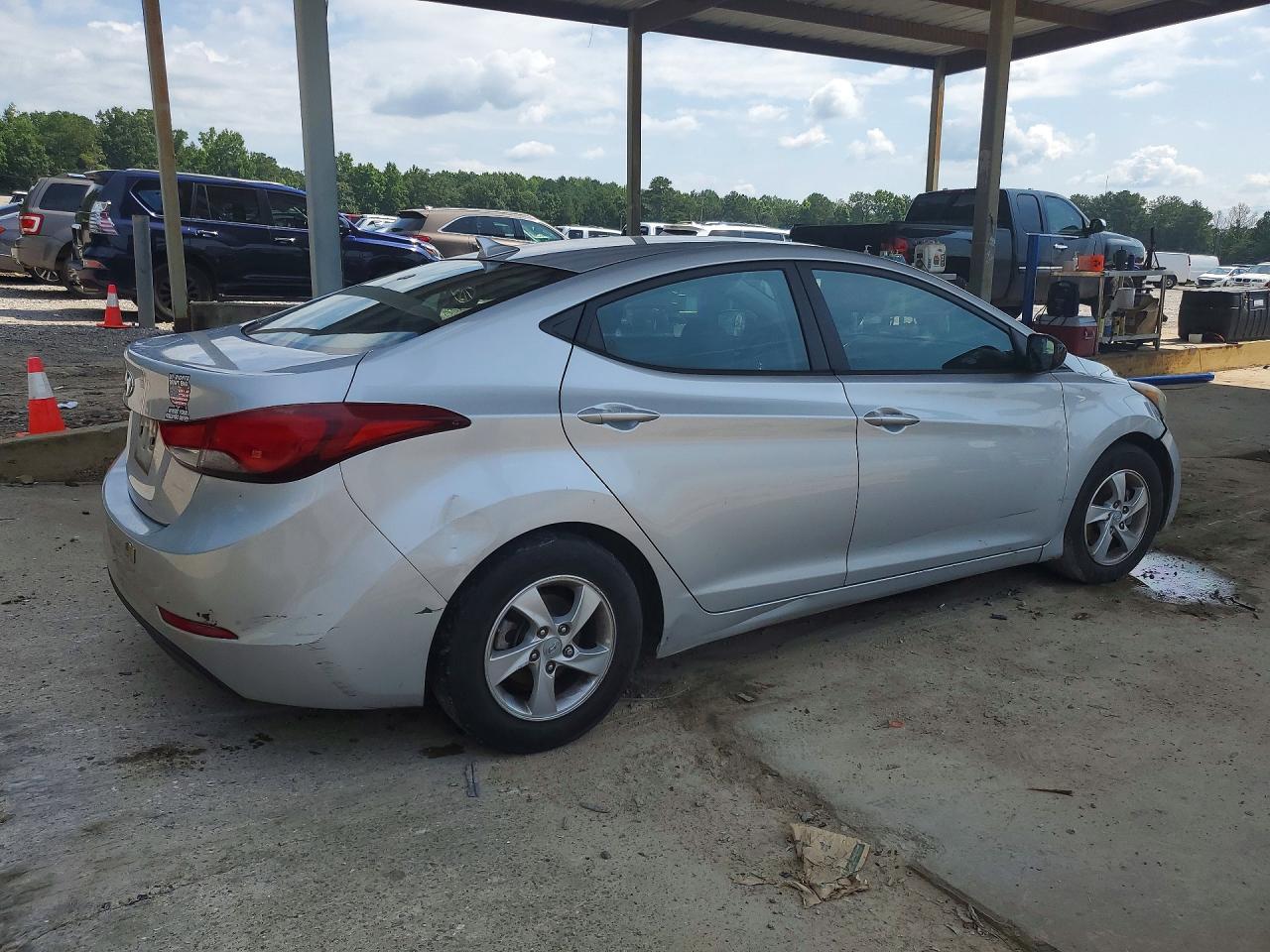 2014 Hyundai Elantra Se Silver vin: 5NPDH4AE7EH480477