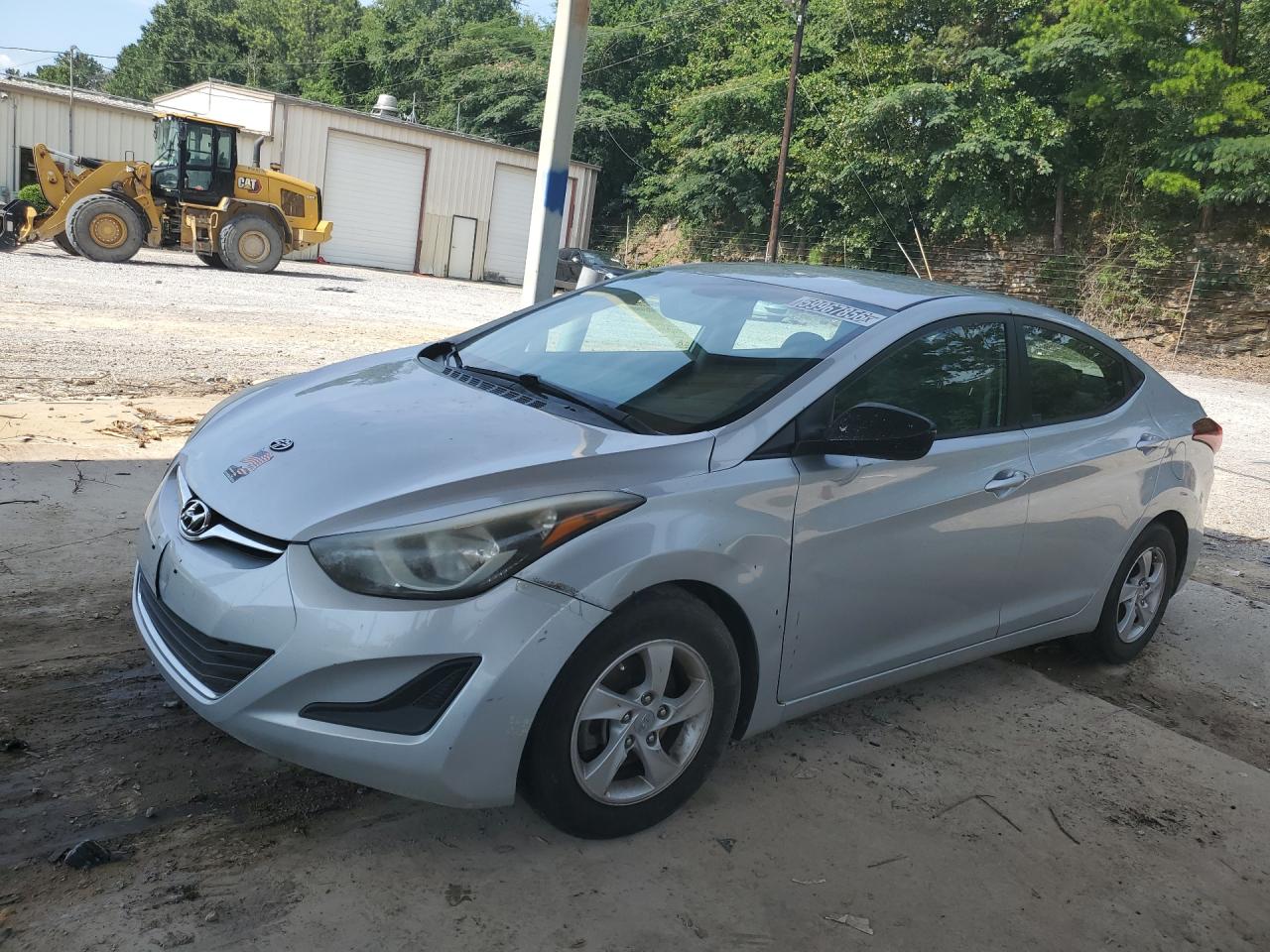 2014 Hyundai Elantra Se Silver vin: 5NPDH4AE7EH480477 Damage: Hood, Multiple Scratches Heavy, 4