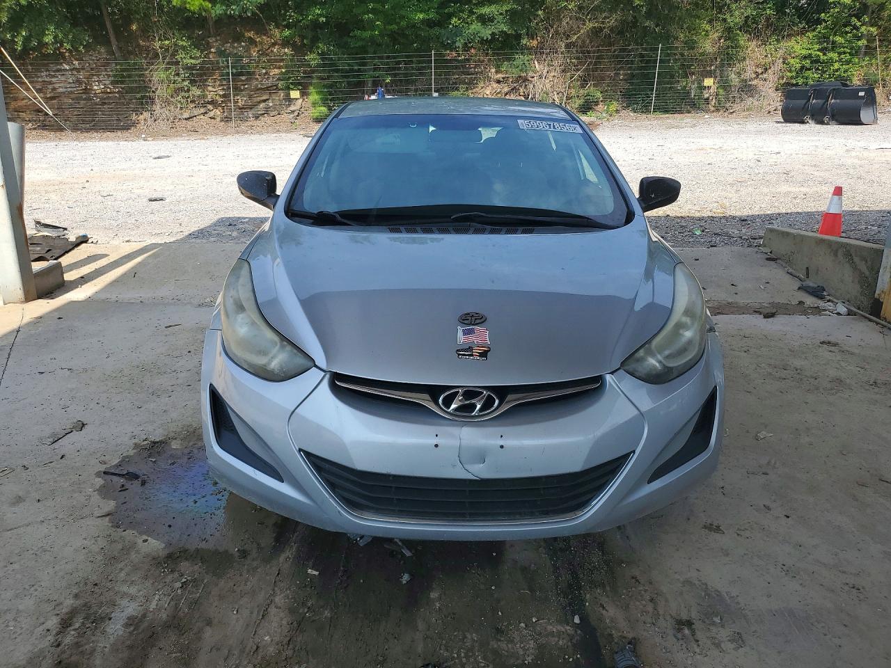 2014 Hyundai Elantra Se Silver vin: 5NPDH4AE7EH480477