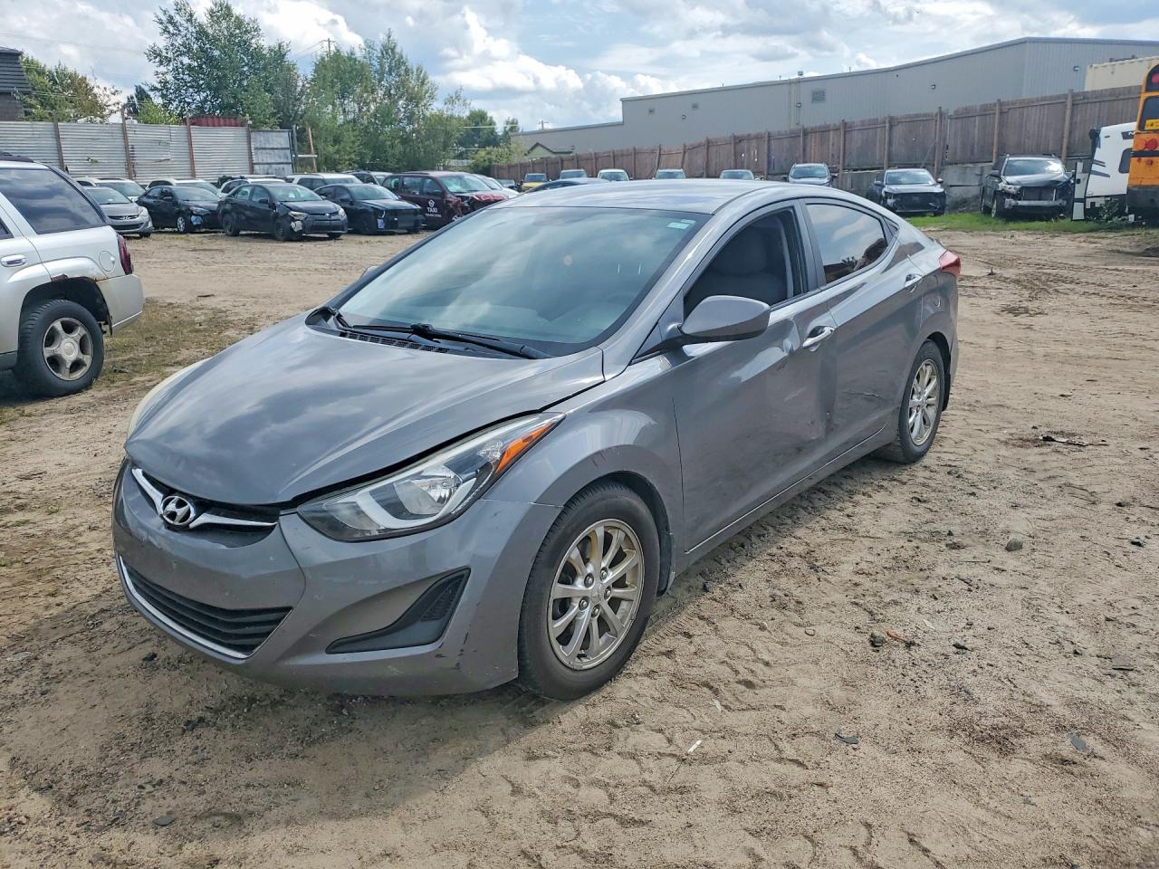 2014 Hyundai Elantra Se Gray vin: 5NPDH4AE7EH481743