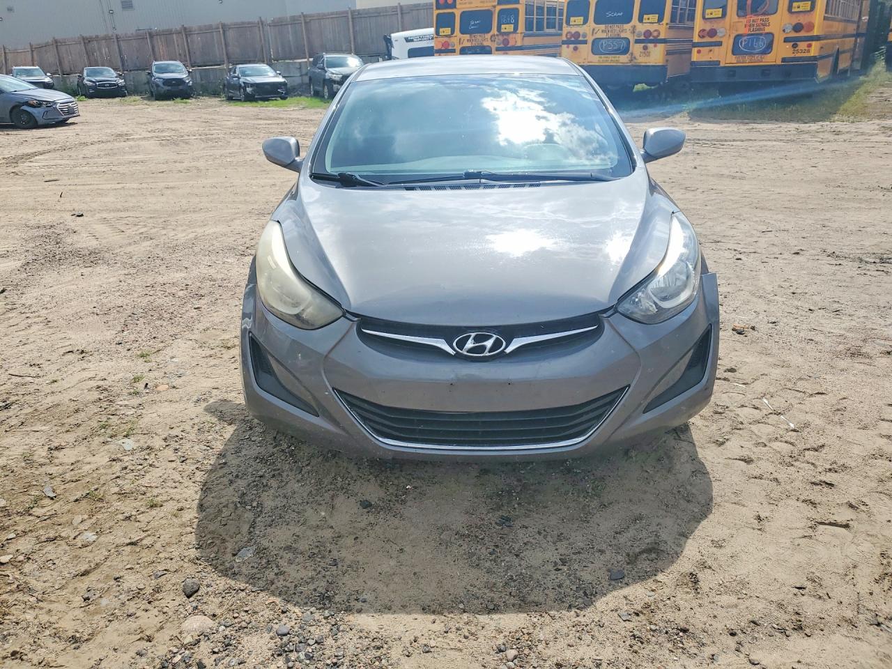 2014 Hyundai Elantra Se Gray vin: 5NPDH4AE7EH481743