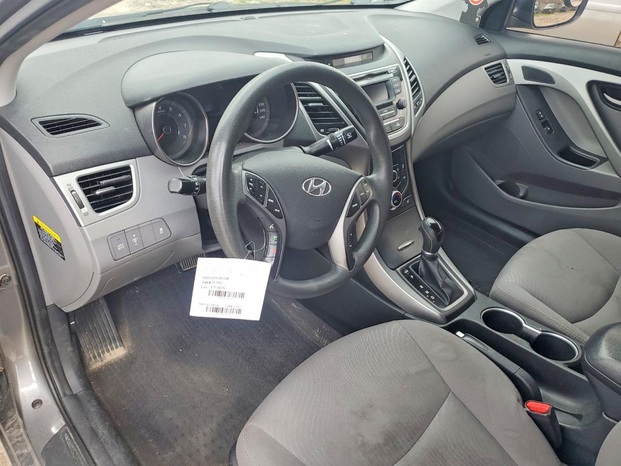 2014 Hyundai Elantra Se Gray vin: 5NPDH4AE7EH481743