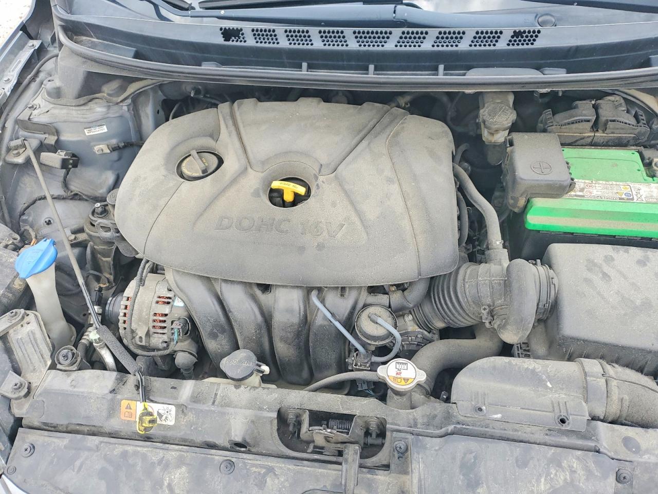 2014 Hyundai Elantra Se Gray vin: 5NPDH4AE7EH481743