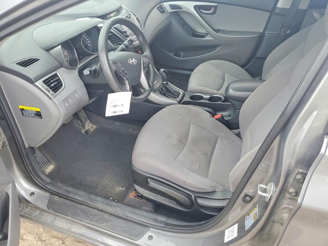 2014 Hyundai Elantra Se Gray vin: 5NPDH4AE7EH481743