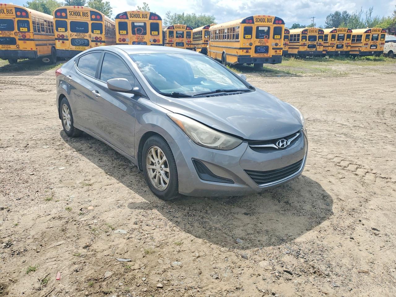 2014 Hyundai Elantra Se Gray vin: 5NPDH4AE7EH481743