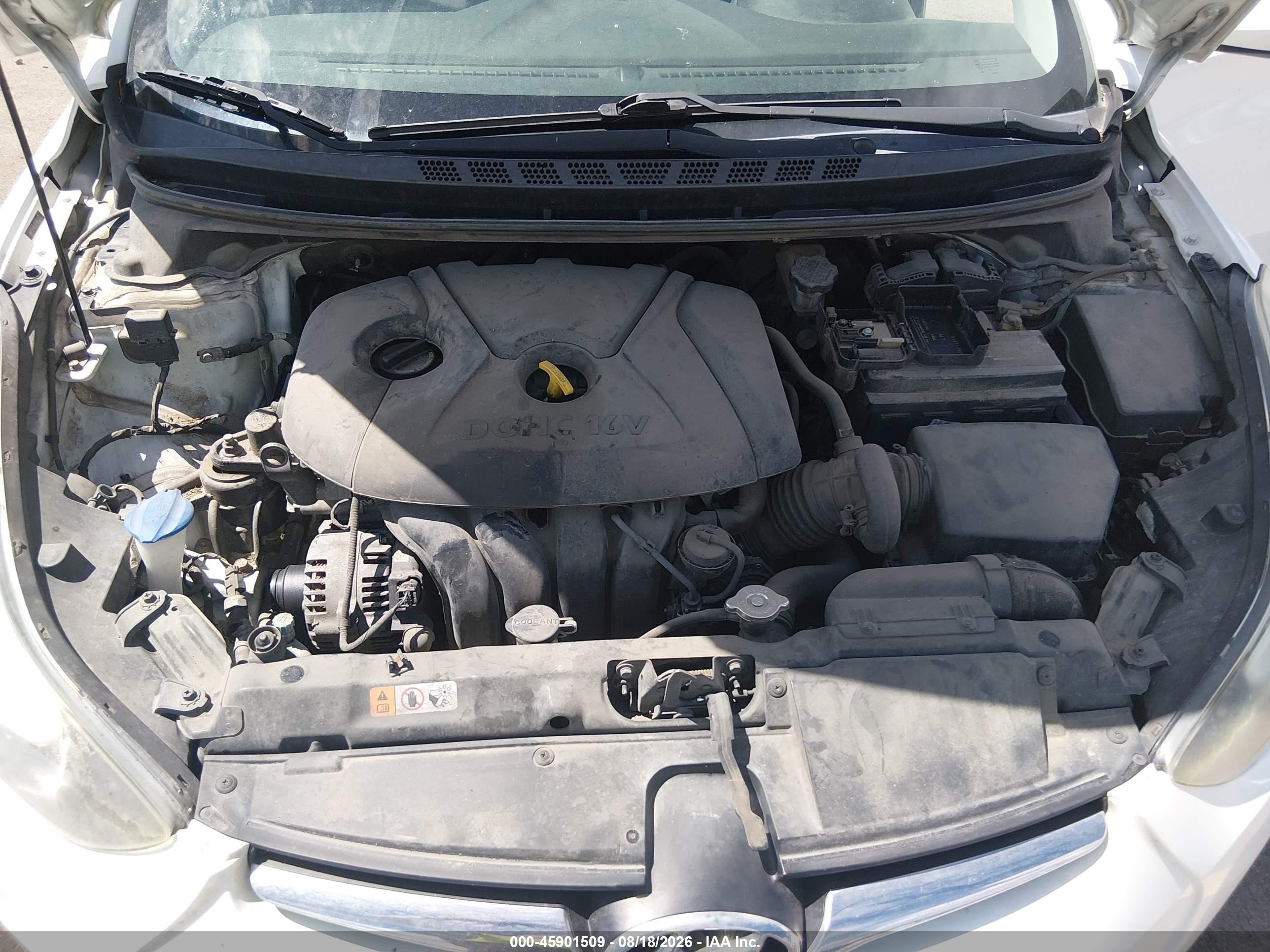 2014 Hyundai Elantra Se Белый vin: 5NPDH4AE7EH483377