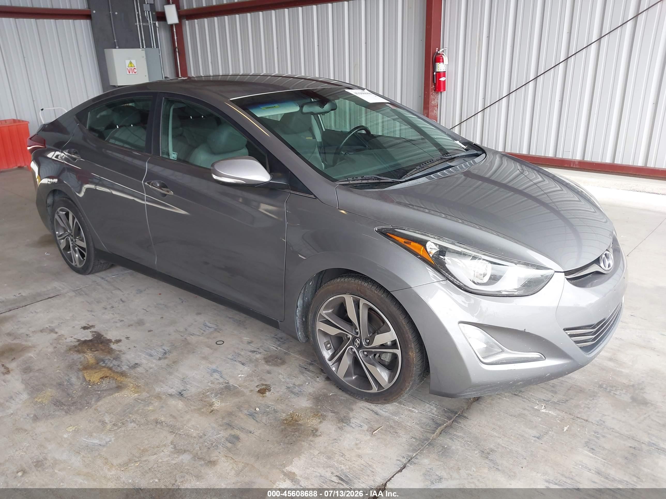 2014 Hyundai Elantra Limited Silver vin: 5NPDH4AE7EH487560