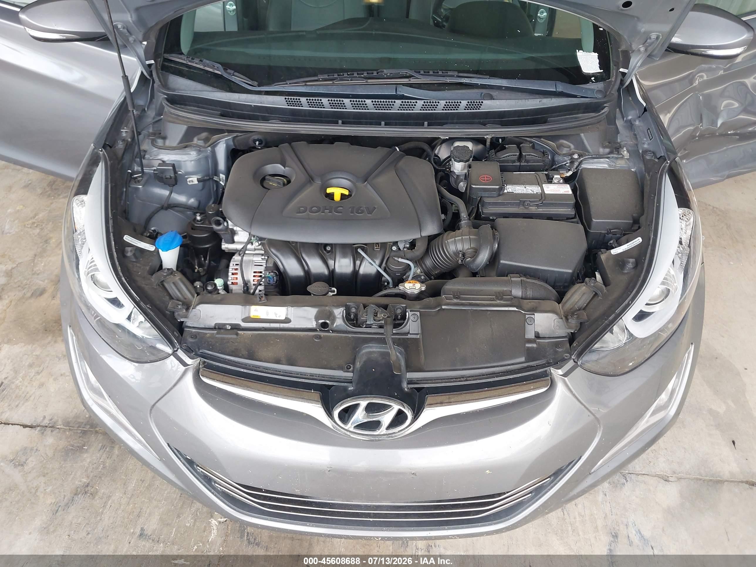 2014 Hyundai Elantra Limited Silver vin: 5NPDH4AE7EH487560
