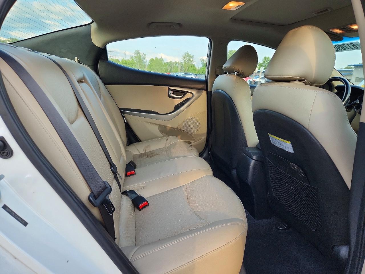 2014 Hyundai Elantra Limited White vin: 5NPDH4AE7EH489308