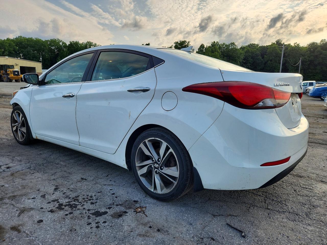 2014 Hyundai Elantra Limited White vin: 5NPDH4AE7EH489308