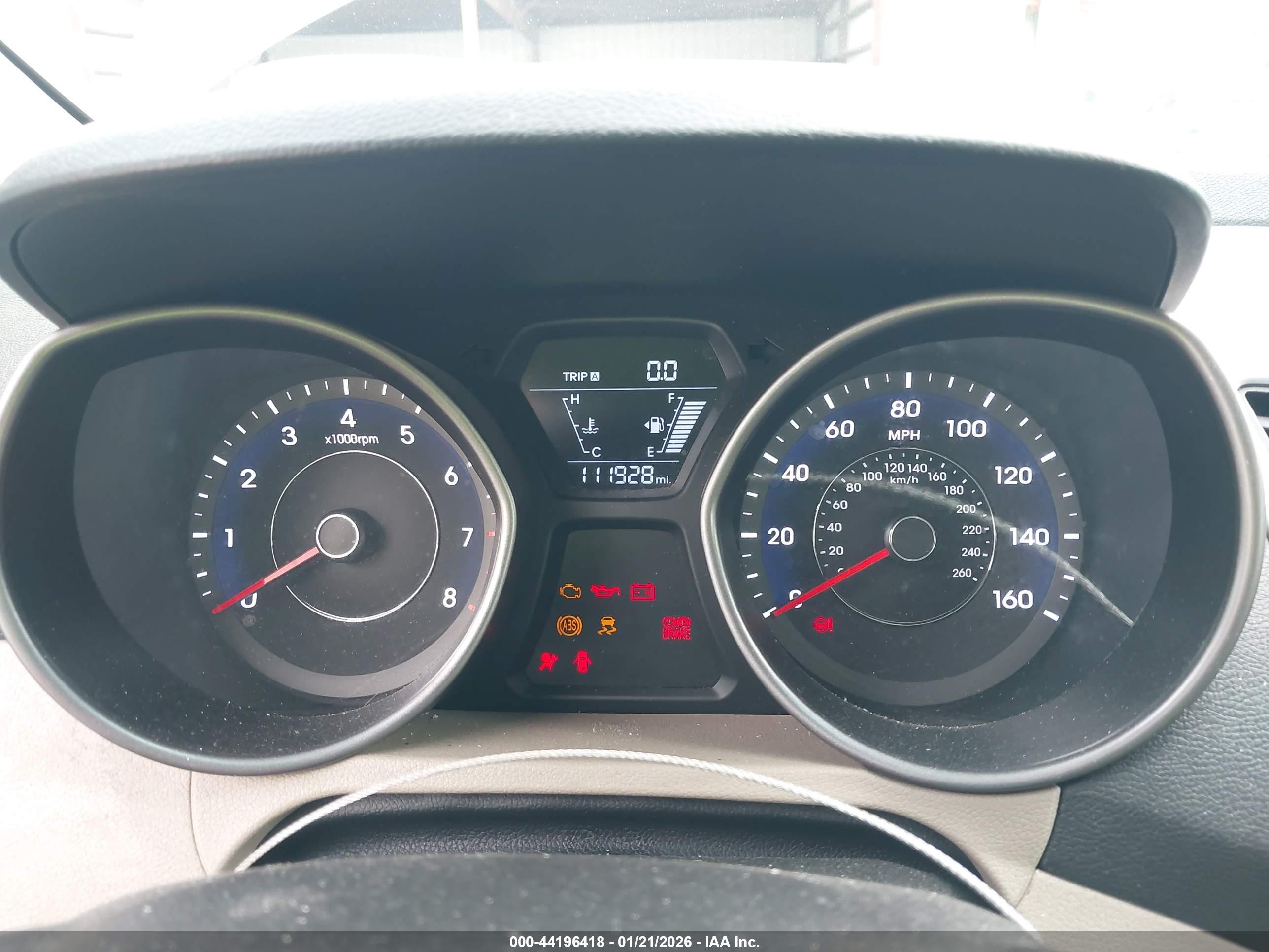 2014 Hyundai Elantra Se Коричневый vin: 5NPDH4AE7EH489907