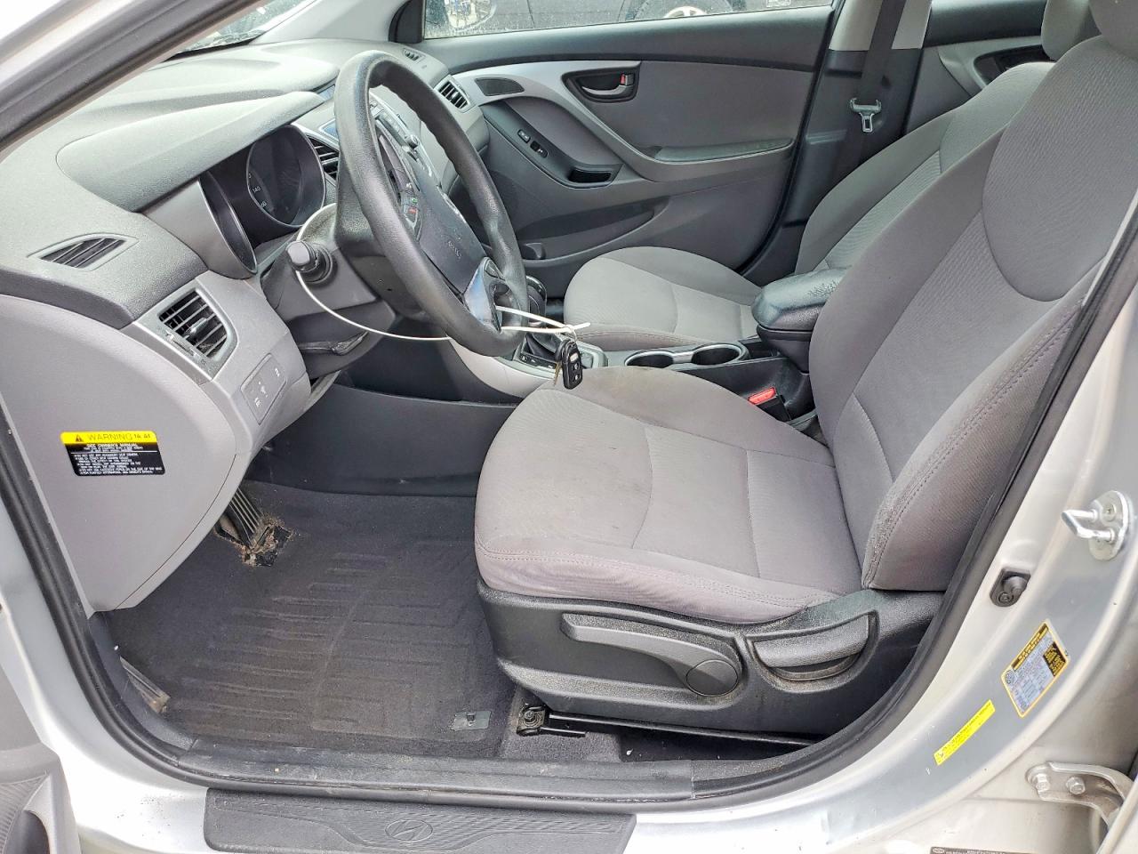 2014 Hyundai Elantra Se Silver vin: 5NPDH4AE7EH492211