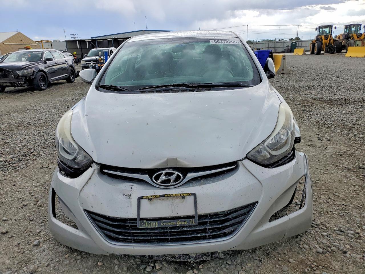 2014 Hyundai Elantra Se Silver vin: 5NPDH4AE7EH492211