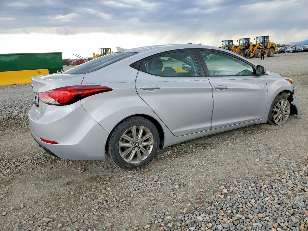 2014 Hyundai Elantra Se Silver vin: 5NPDH4AE7EH492211