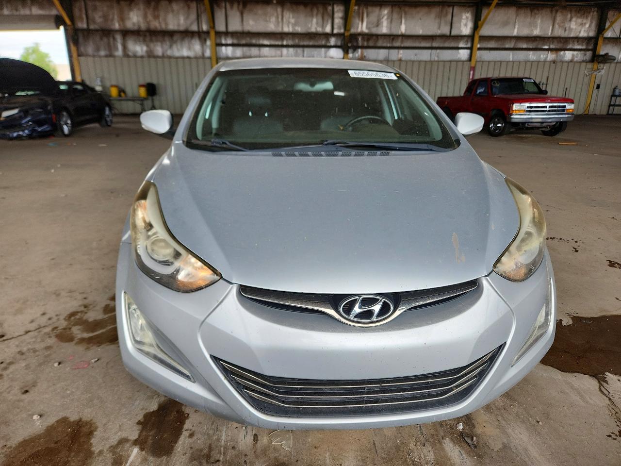 2014 Hyundai Elantra Limited Silver vin: 5NPDH4AE7EH493021