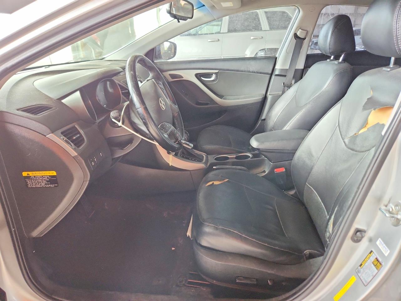 2014 Hyundai Elantra Limited Silver vin: 5NPDH4AE7EH493021