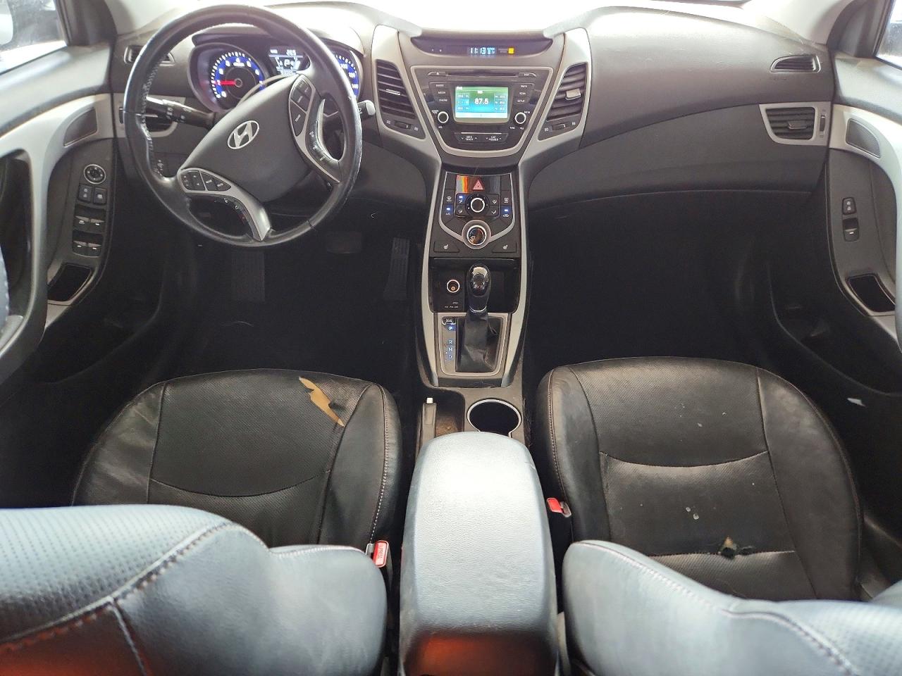 2014 Hyundai Elantra Limited Silver vin: 5NPDH4AE7EH493021