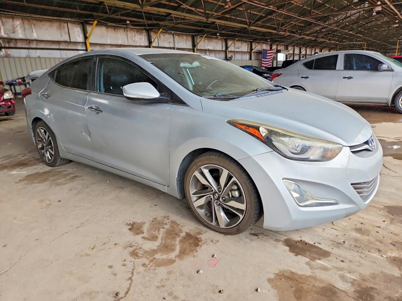 2014 Hyundai Elantra Limited Silver vin: 5NPDH4AE7EH493021