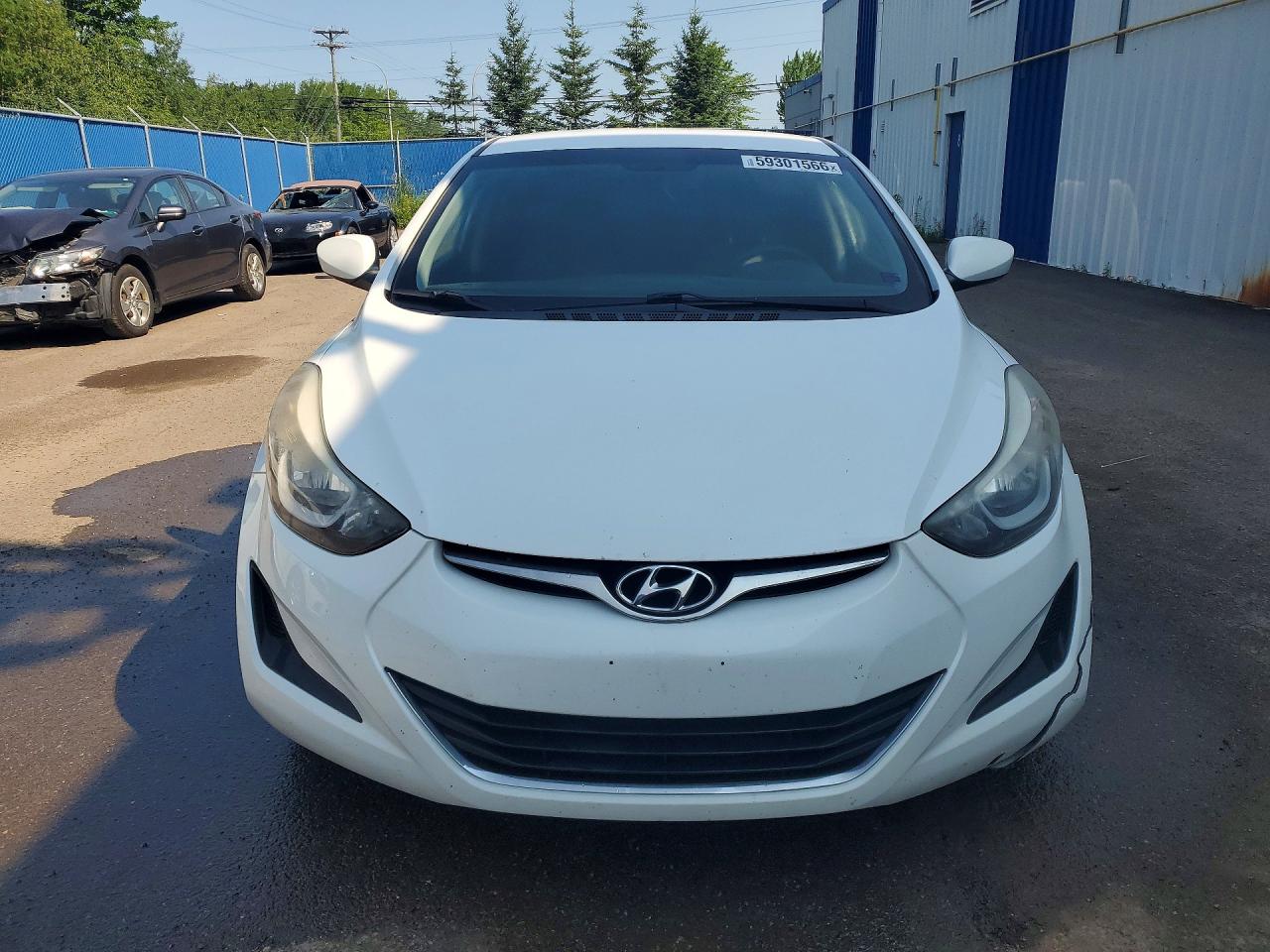 2014 Hyundai Elantra Se White vin: 5NPDH4AE7EH495223