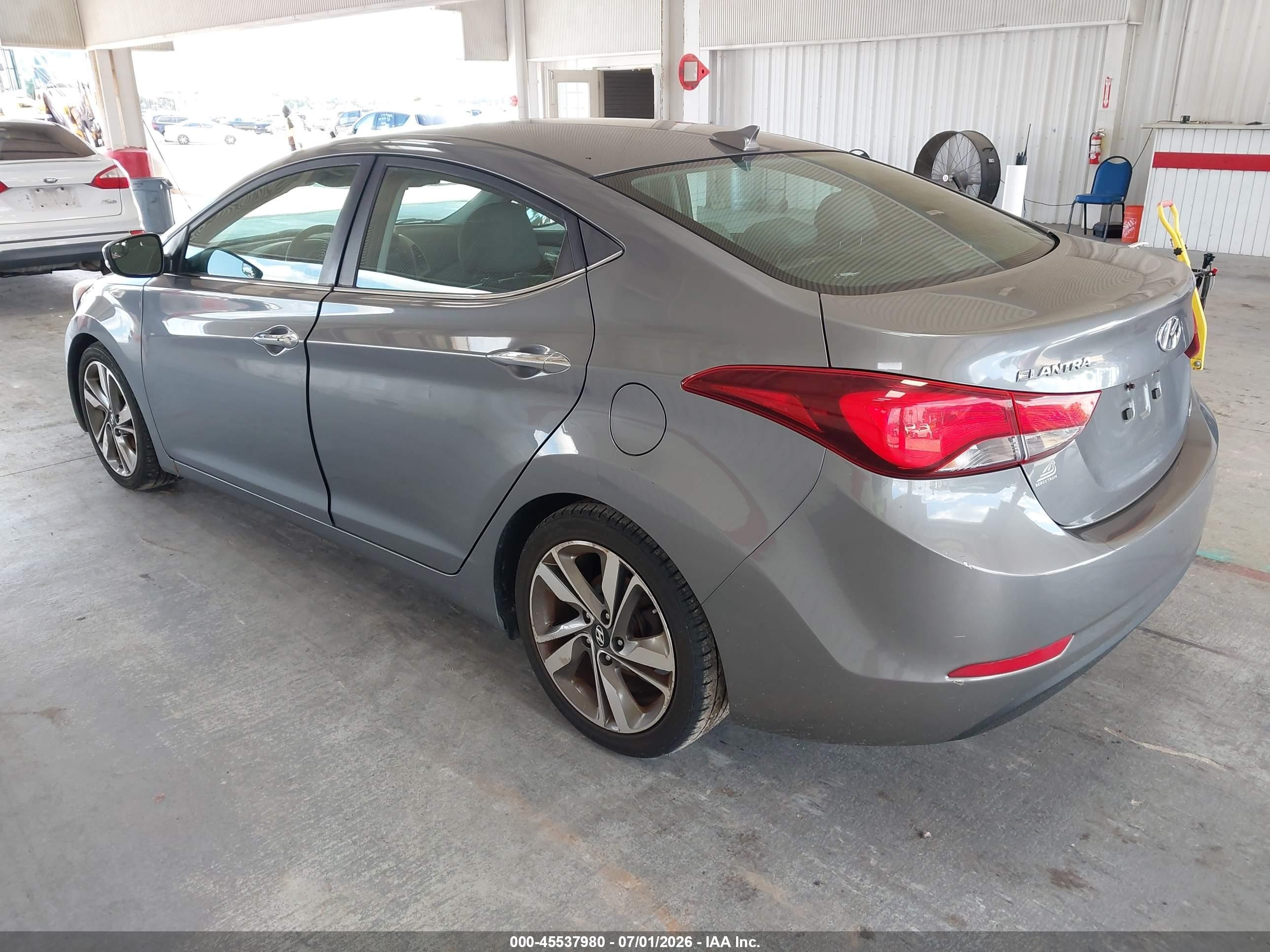 2014 Hyundai Elantra Limited Gray vin: 5NPDH4AE7EH496081