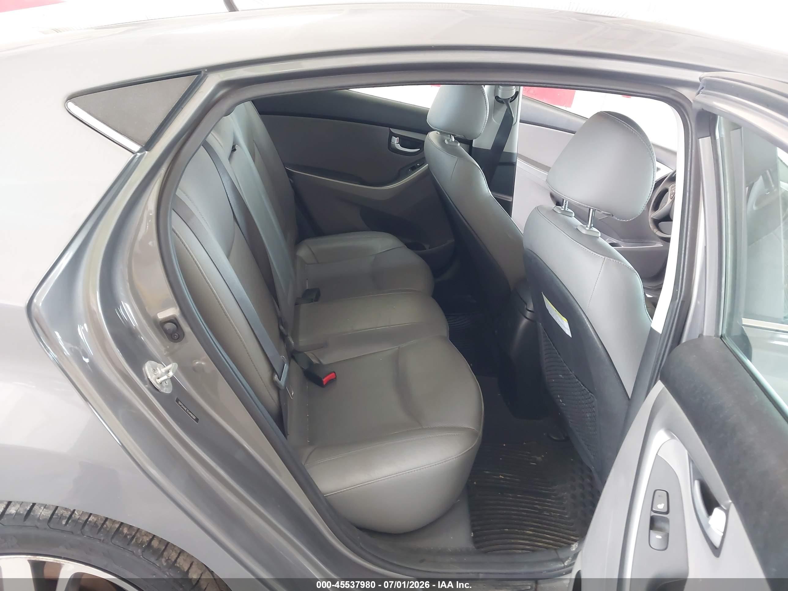 2014 Hyundai Elantra Limited Gray vin: 5NPDH4AE7EH496081