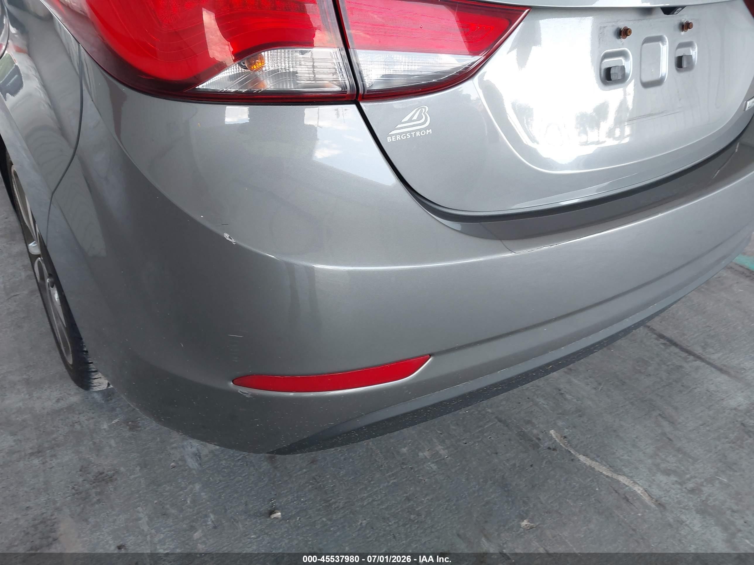 2014 Hyundai Elantra Limited Gray vin: 5NPDH4AE7EH496081