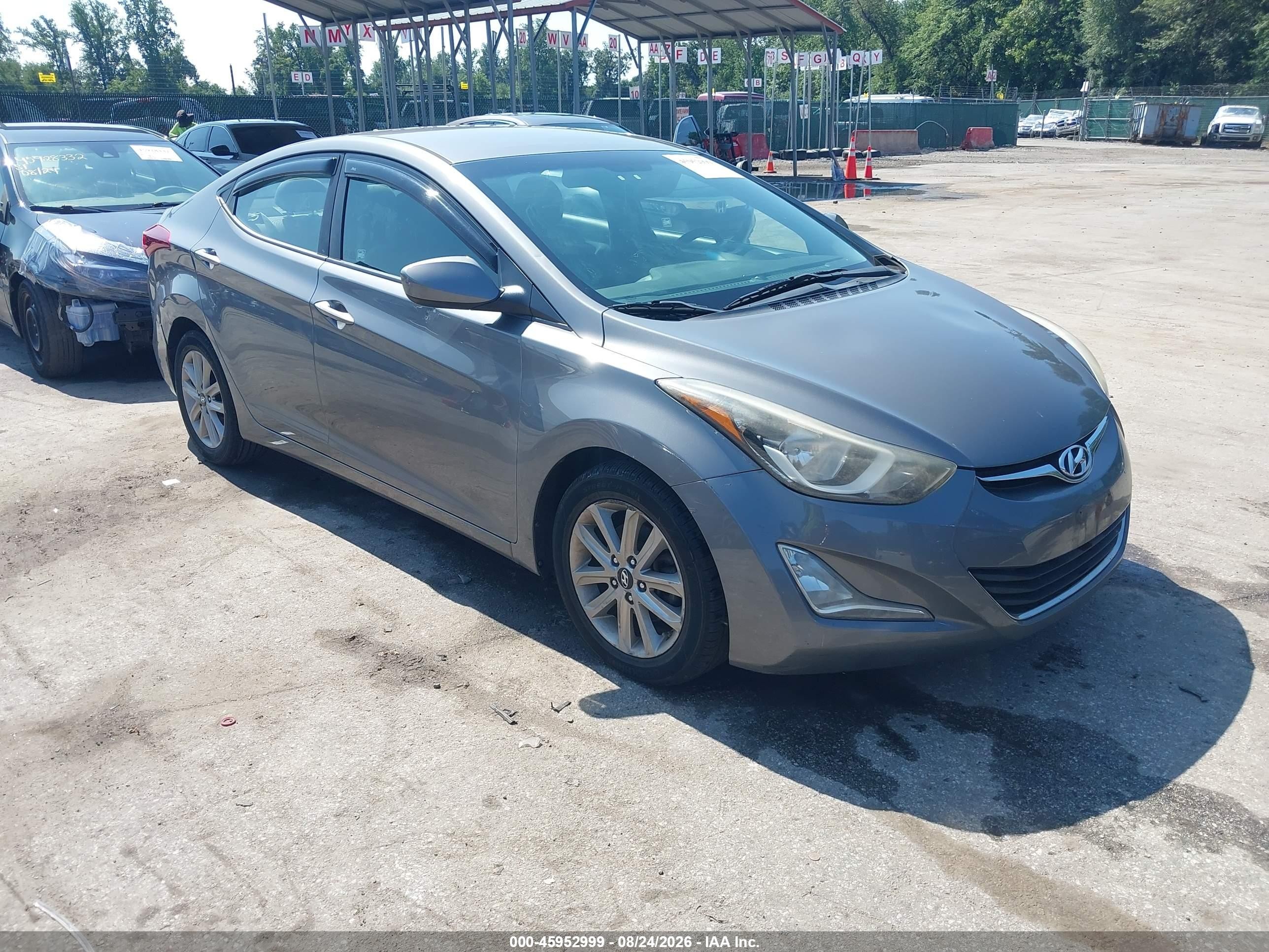 2014 Hyundai Elantra Se Серый vin: 5NPDH4AE7EH502896