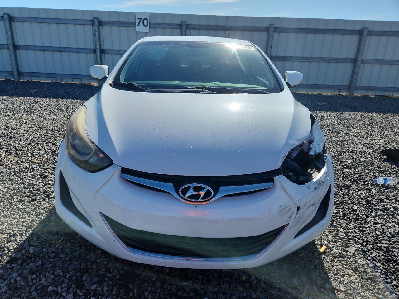 2014 Hyundai Elantra Se White vin: 5NPDH4AE7EH503417