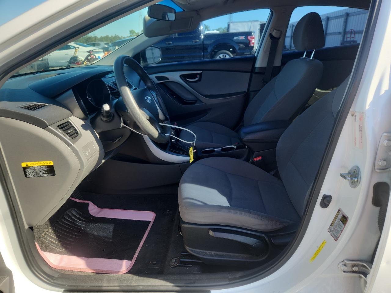 2014 Hyundai Elantra Se White vin: 5NPDH4AE7EH503417