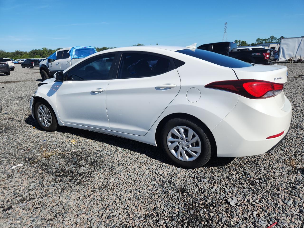 2014 Hyundai Elantra Se White vin: 5NPDH4AE7EH503417
