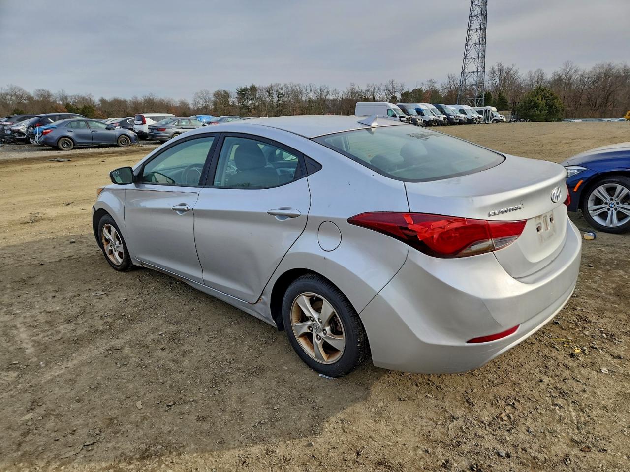 2014 Hyundai Elantra Se Silver vin: 5NPDH4AE7EH504244