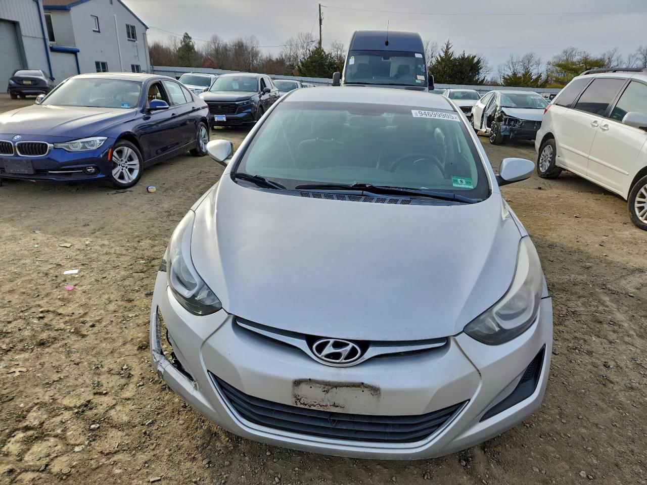 2014 Hyundai Elantra Se Silver vin: 5NPDH4AE7EH504244