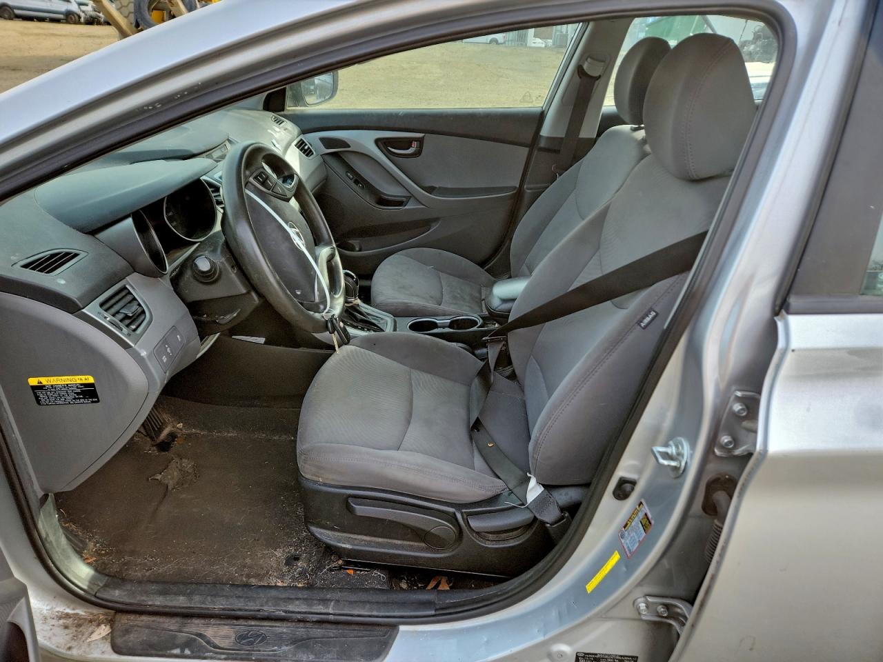 2014 Hyundai Elantra Se Silver vin: 5NPDH4AE7EH504244