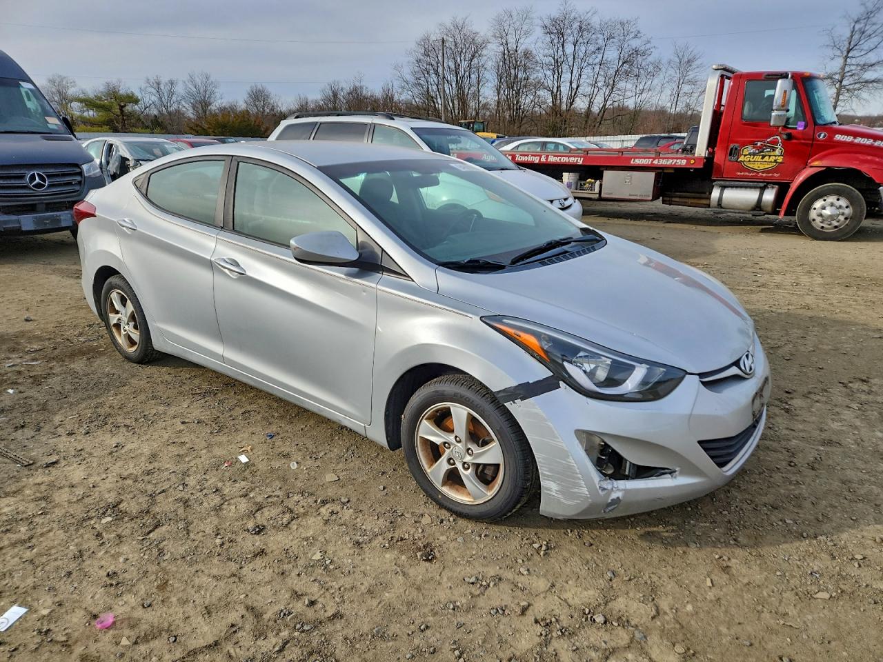 2014 Hyundai Elantra Se Silver vin: 5NPDH4AE7EH504244