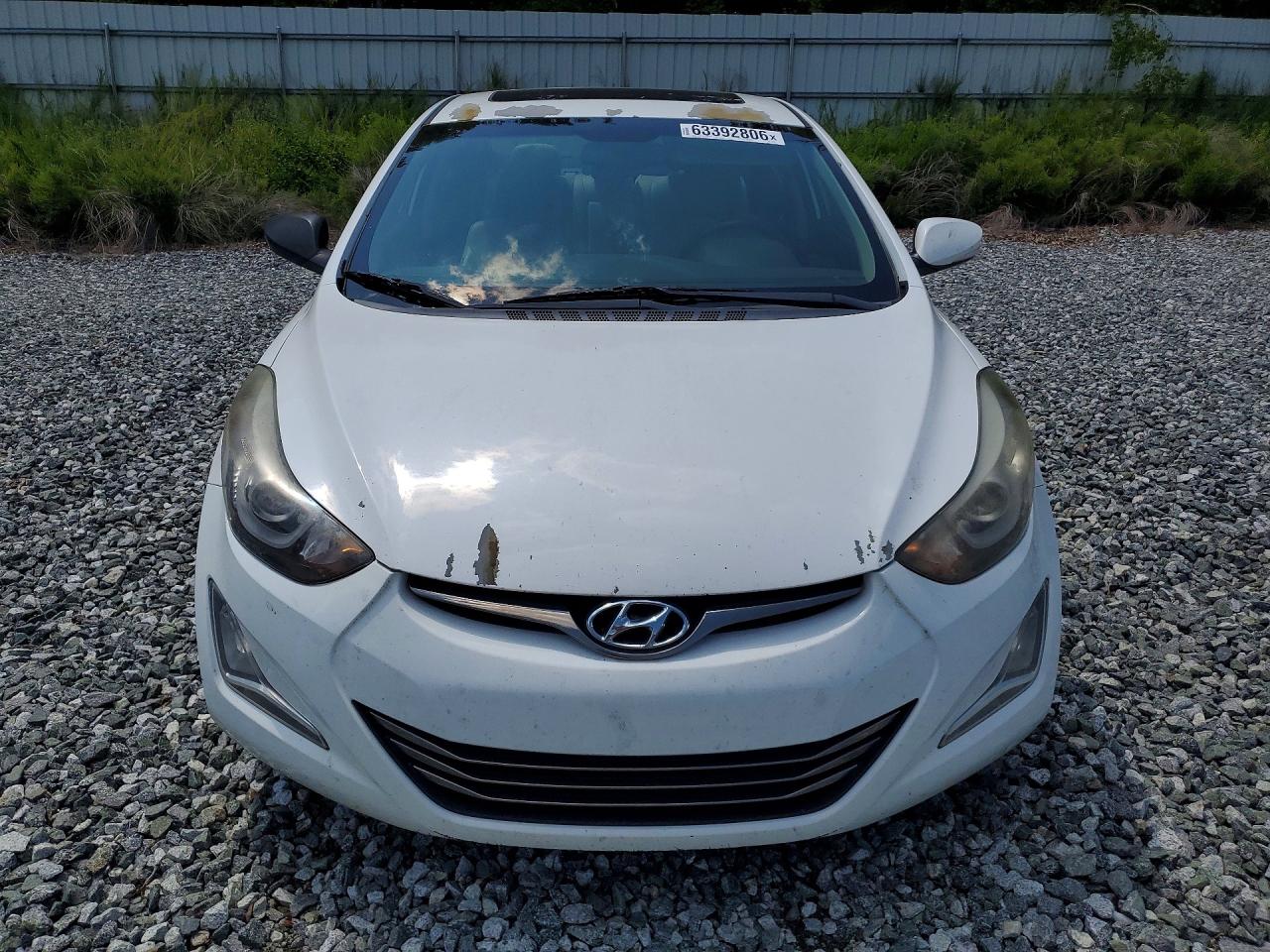 2014 Hyundai Elantra Limited Белый vin: 5NPDH4AE7EH507404