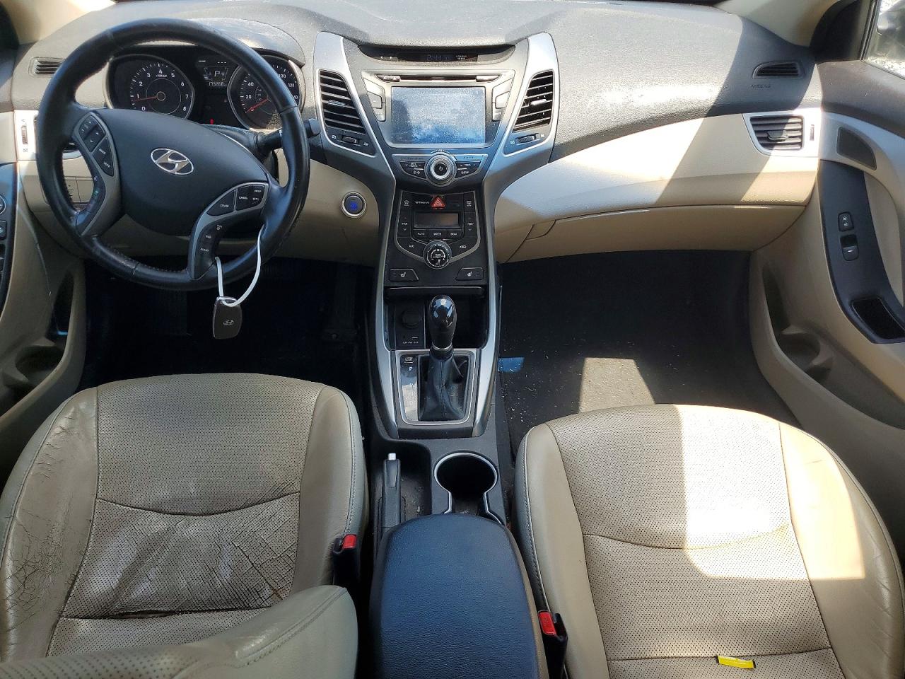 2014 Hyundai Elantra Limited Белый vin: 5NPDH4AE7EH507404