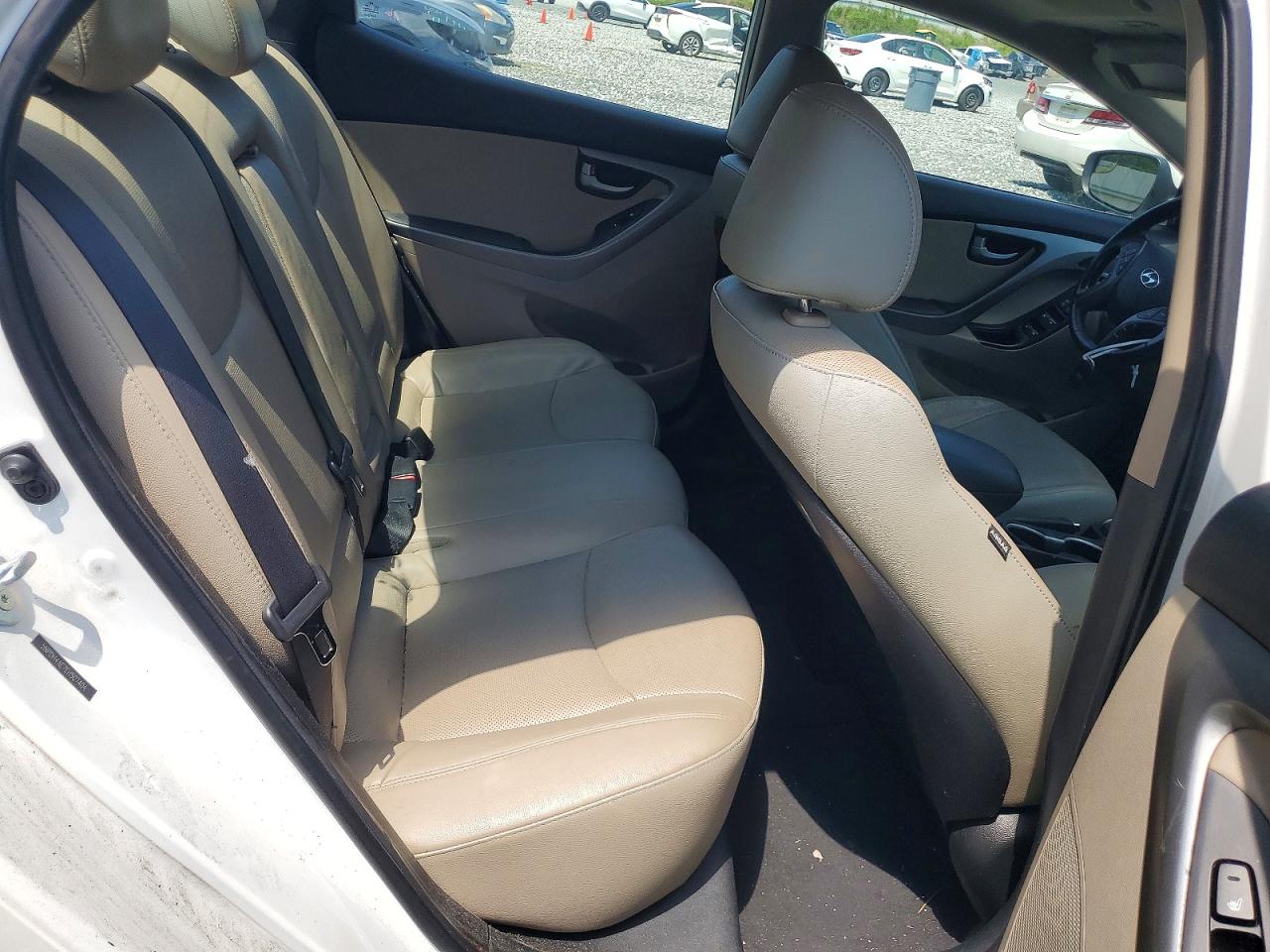 2014 Hyundai Elantra Limited Белый vin: 5NPDH4AE7EH507404