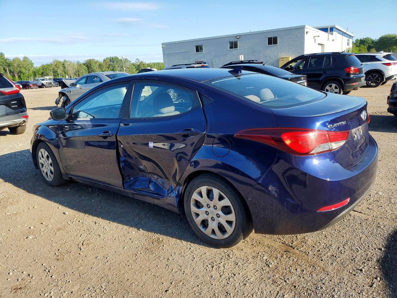 2014 Hyundai Elantra Se Blue vin: 5NPDH4AE7EH507967