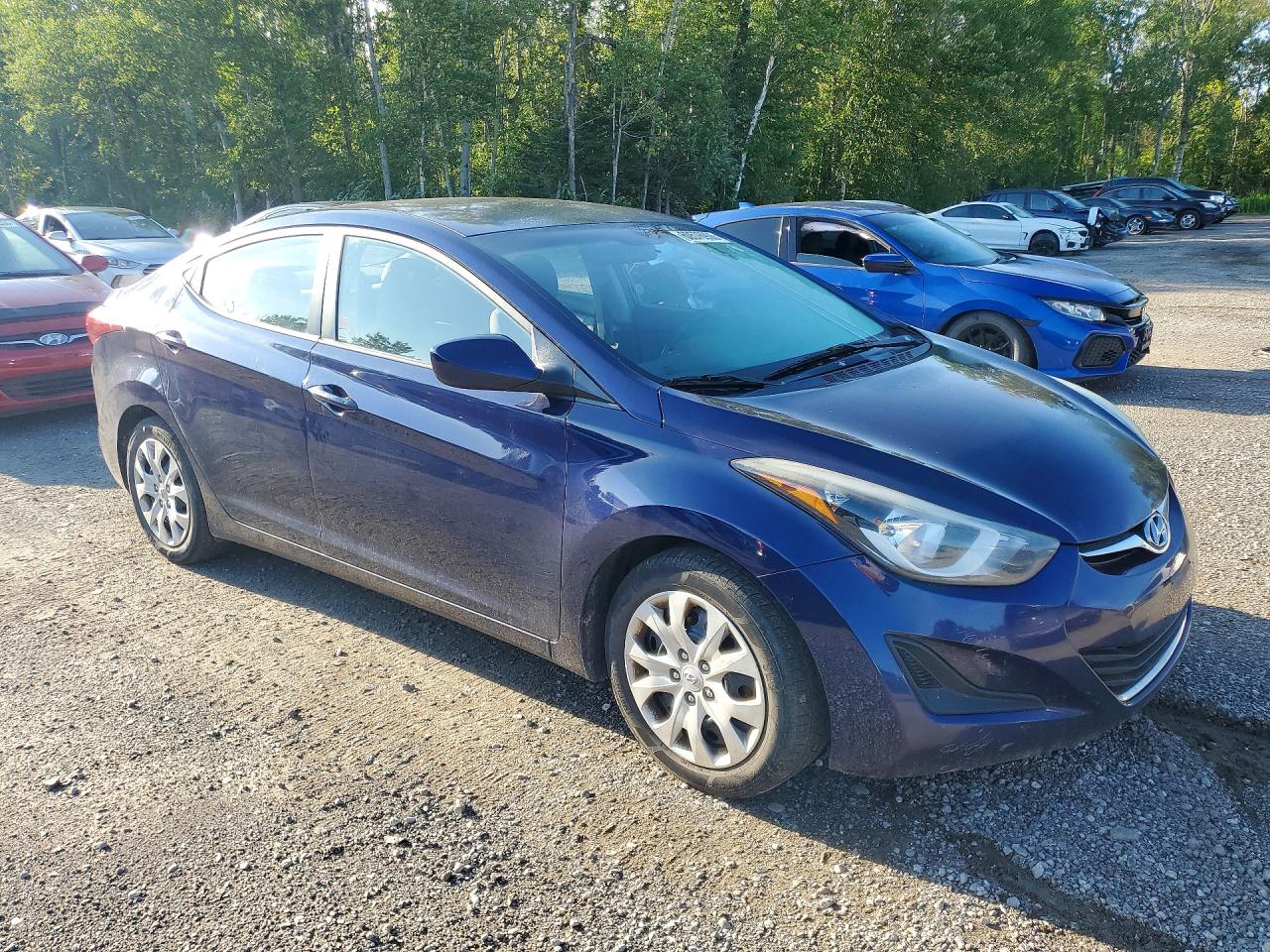 2014 Hyundai Elantra Se Blue vin: 5NPDH4AE7EH507967