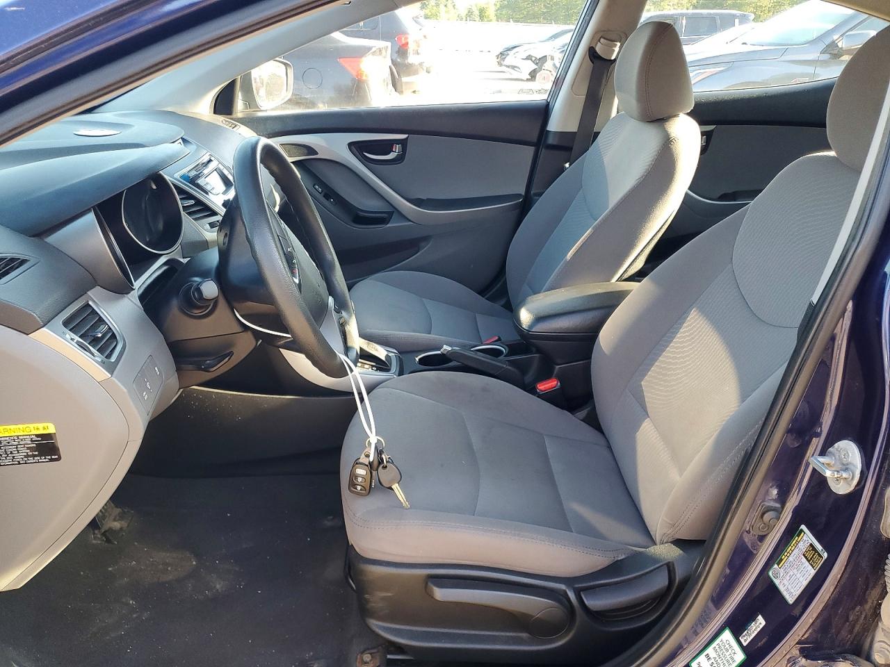 2014 Hyundai Elantra Se Blue vin: 5NPDH4AE7EH507967