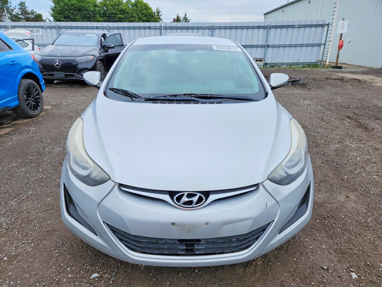 2014 Hyundai Elantra Se Silver vin: 5NPDH4AE7EH508438