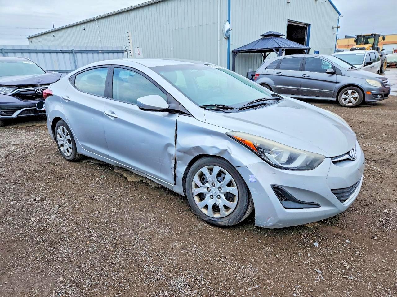 2014 Hyundai Elantra Se Silver vin: 5NPDH4AE7EH508438