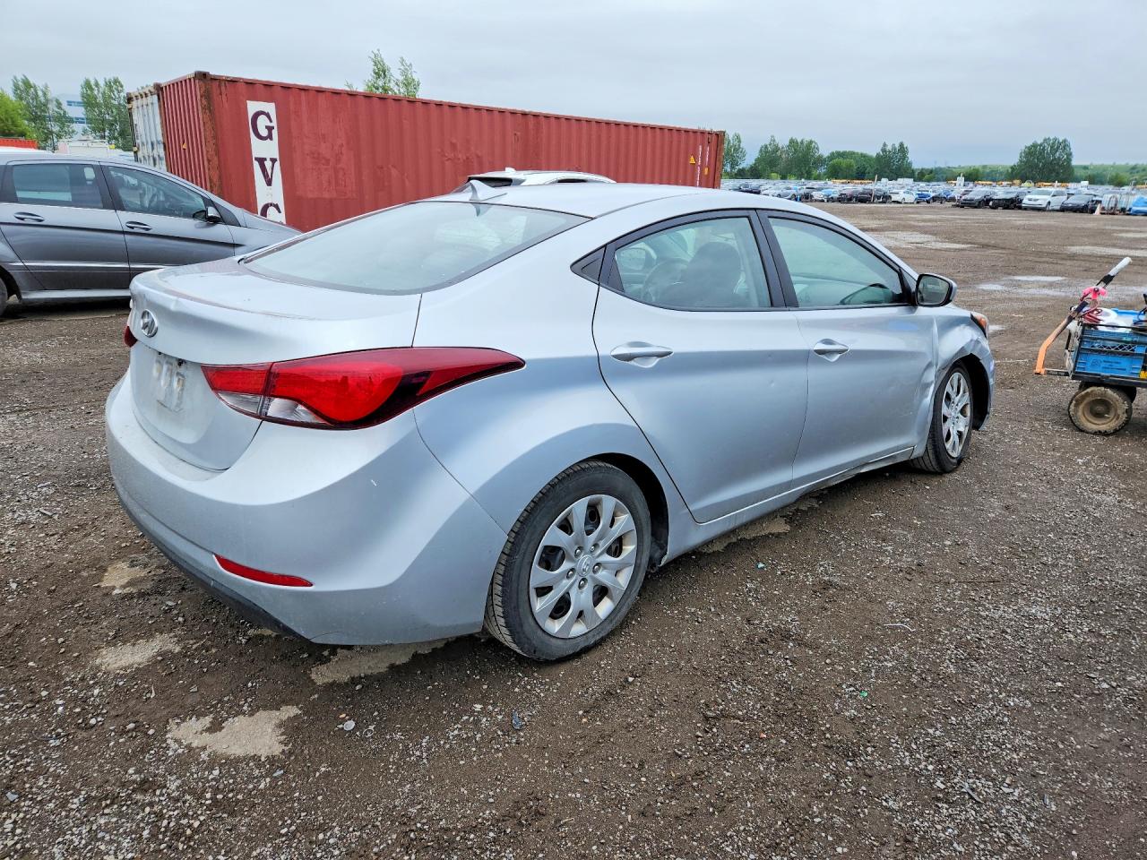 2014 Hyundai Elantra Se Silver vin: 5NPDH4AE7EH508438