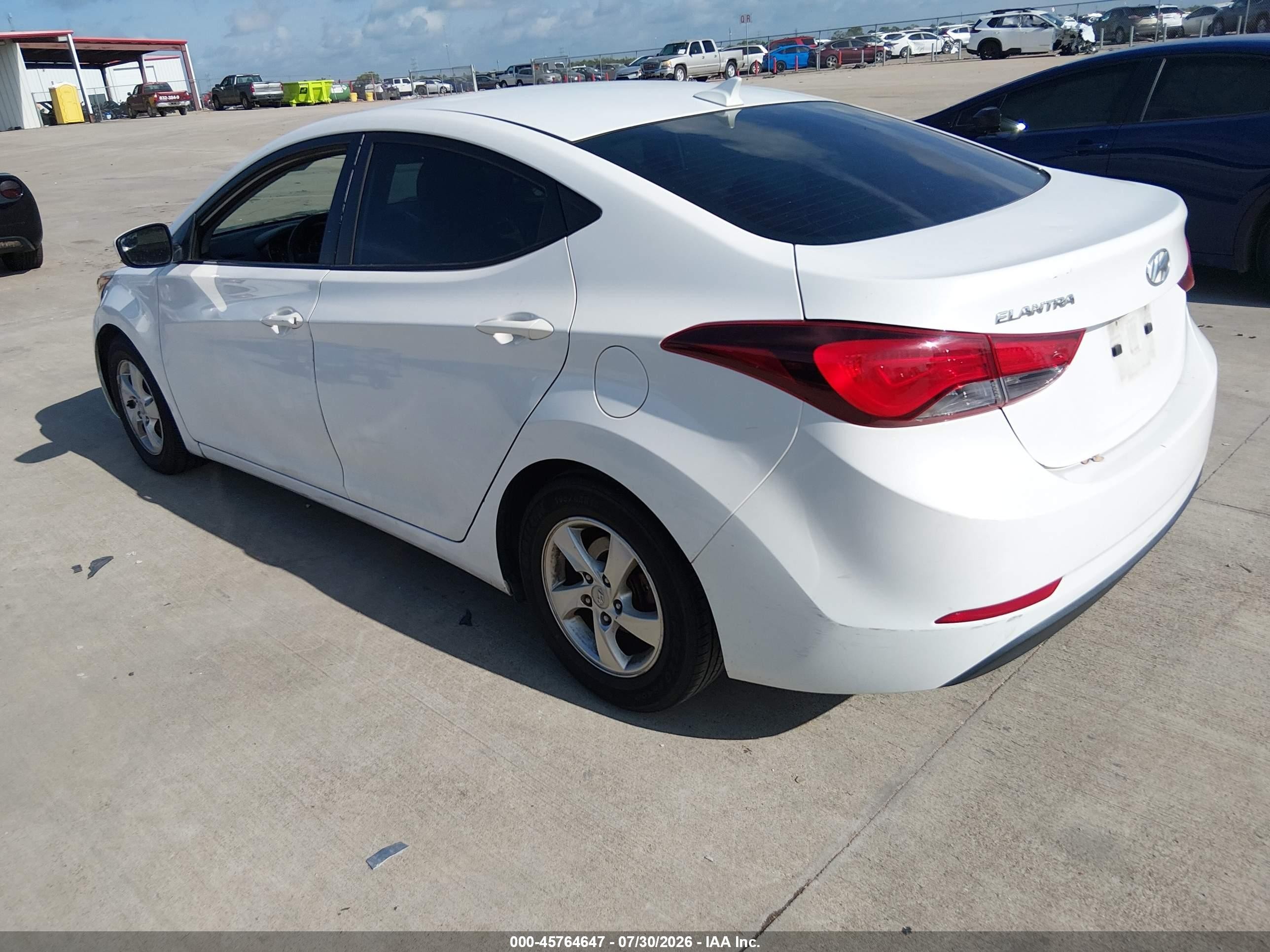2014 Hyundai Elantra Se Белый vin: 5NPDH4AE7EH510254