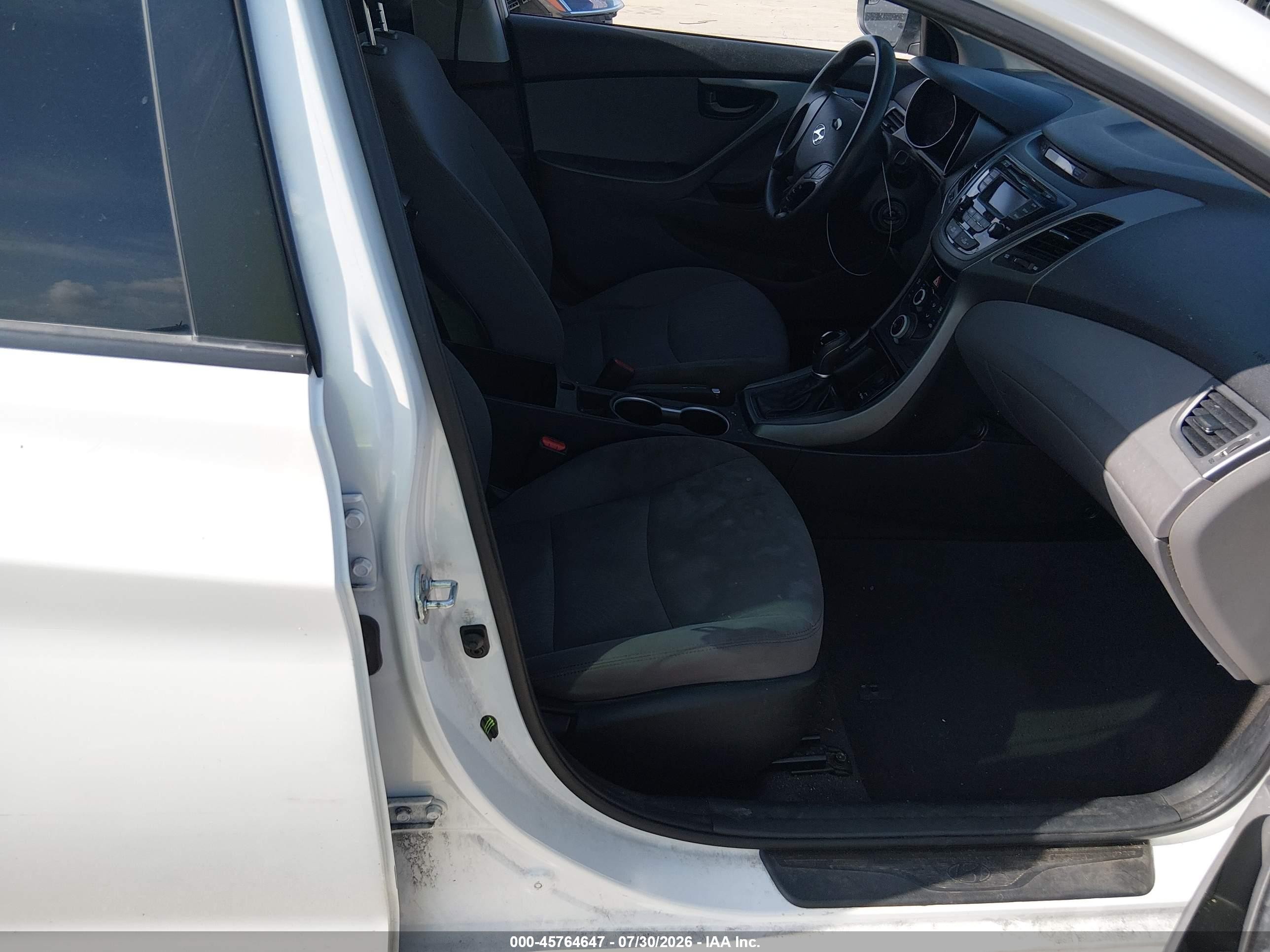 2014 Hyundai Elantra Se Белый vin: 5NPDH4AE7EH510254