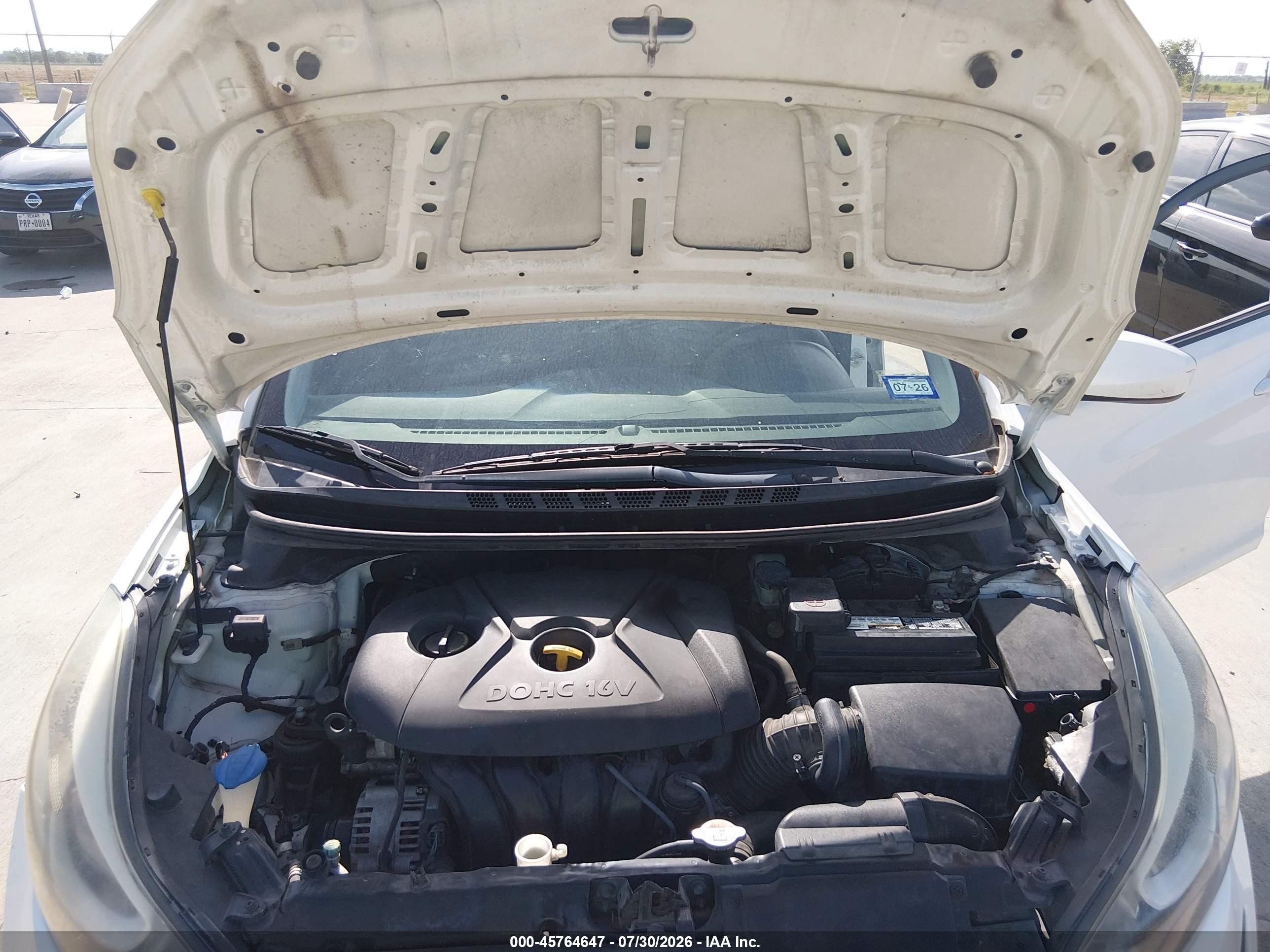 2014 Hyundai Elantra Se Белый vin: 5NPDH4AE7EH510254