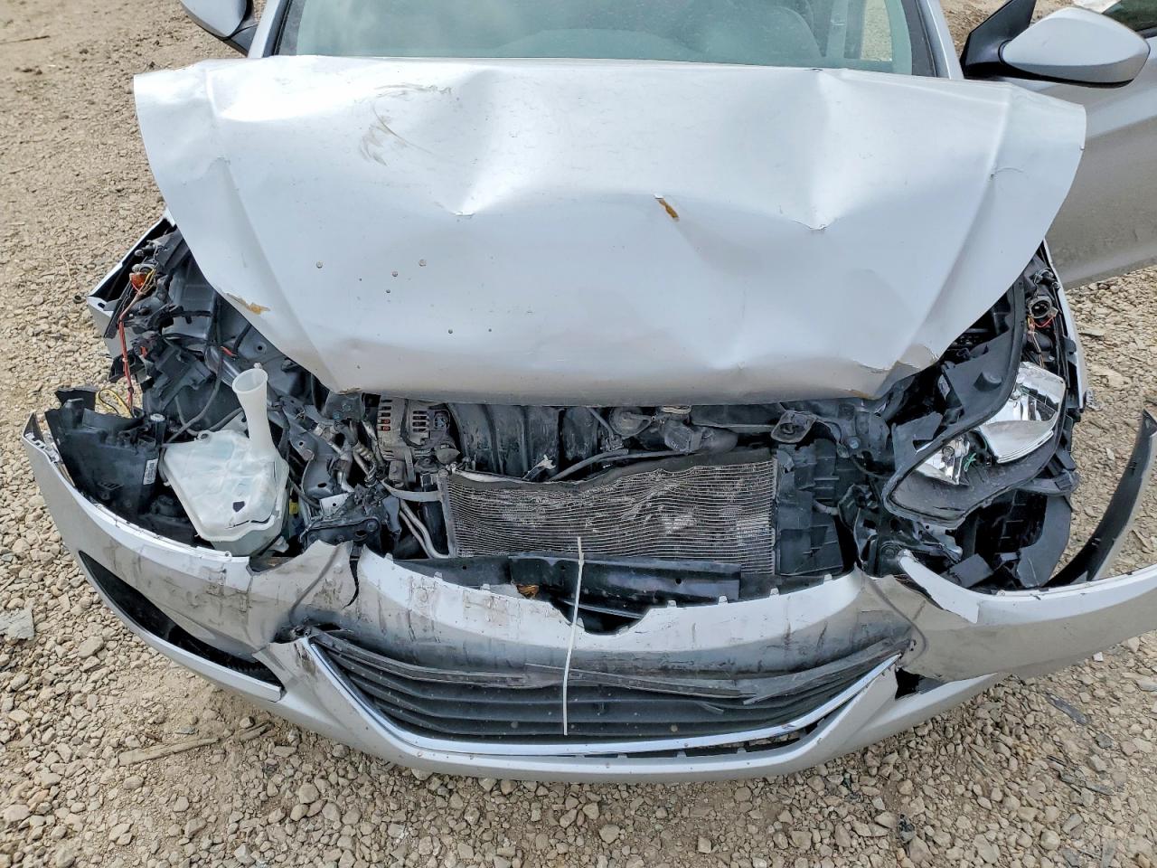 2014 Hyundai Elantra Se Silver vin: 5NPDH4AE7EH515597