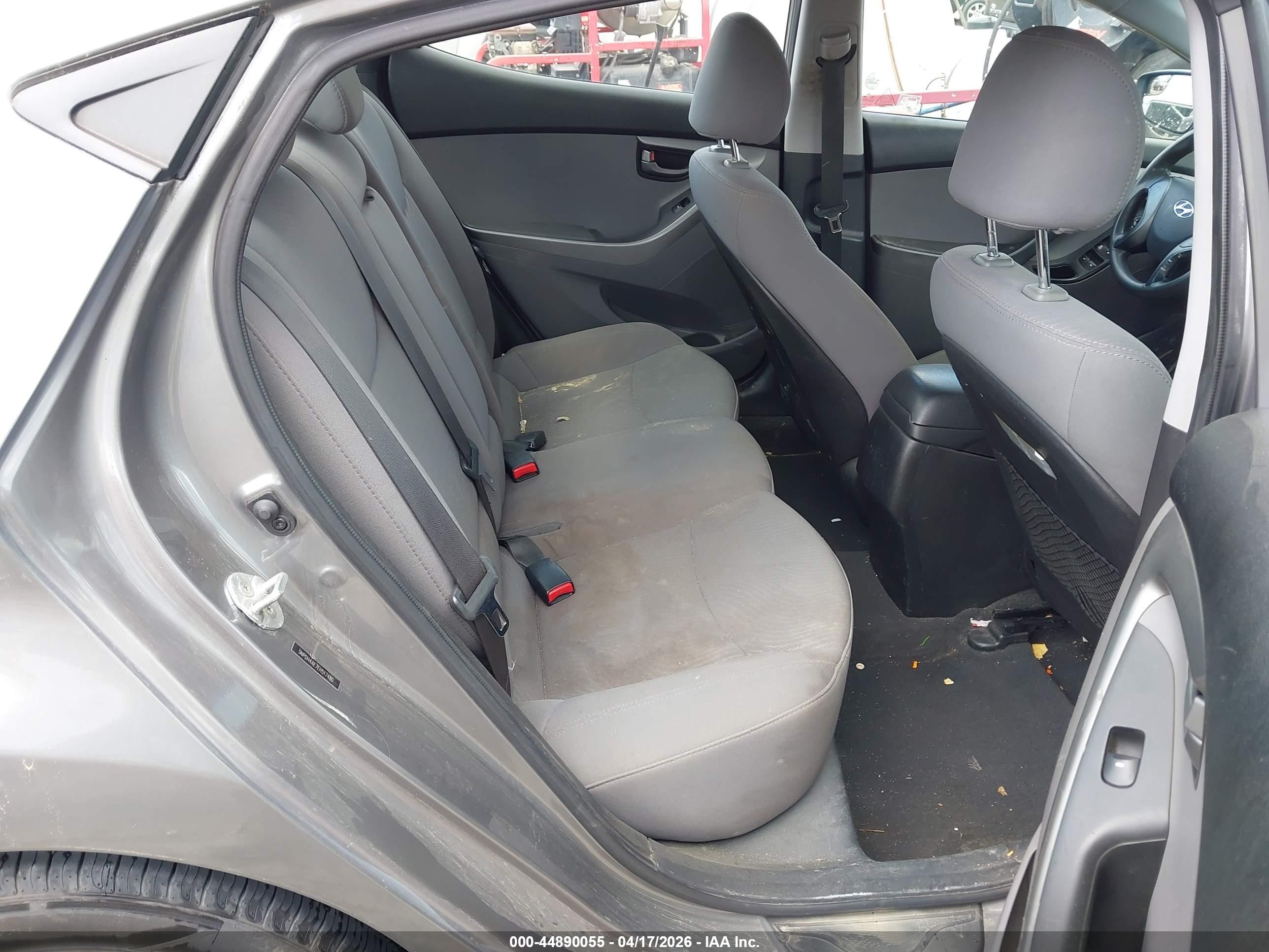 2014 Hyundai Elantra Se Gray vin: 5NPDH4AE7EH517480